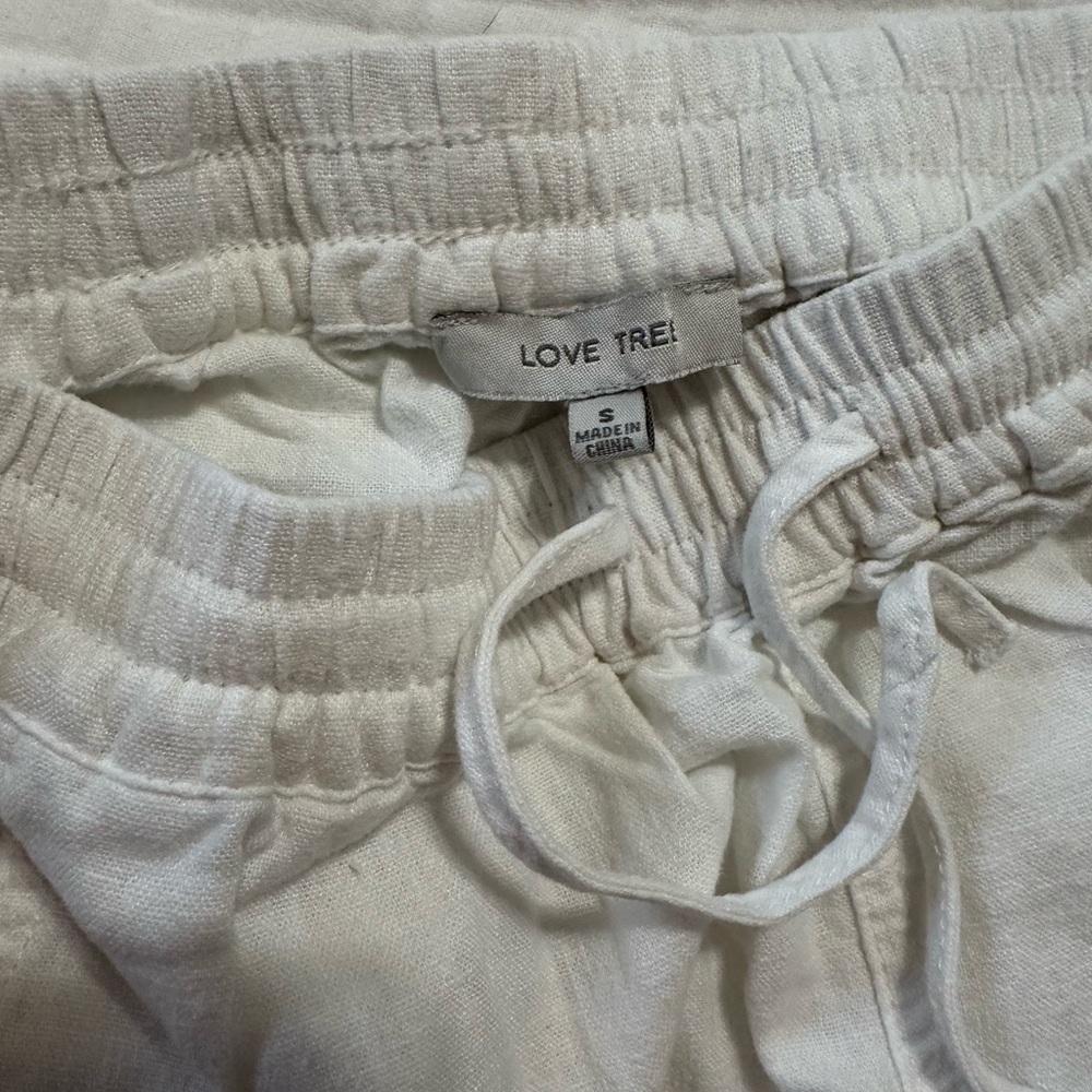 Love Tree Cream Drawstring Pants - Picture 2 of 2